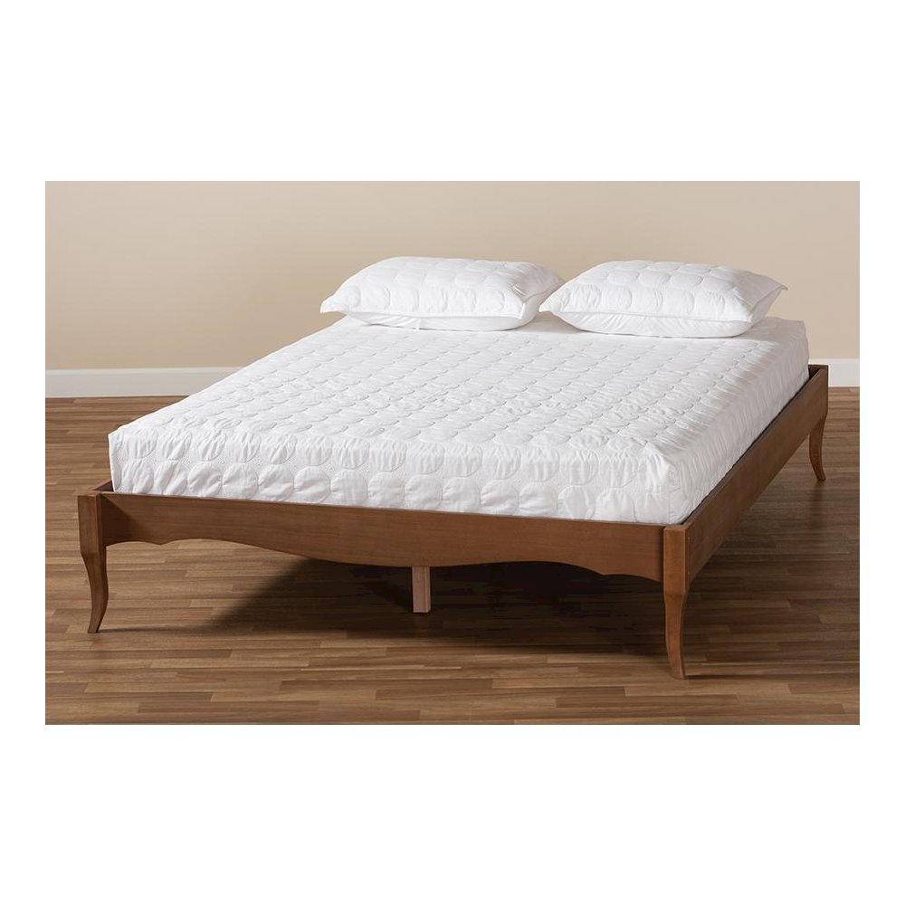 Marieke Vintage French Inspired Ash Wanut Finished Full Size Wood Bed Frame. Picture 6