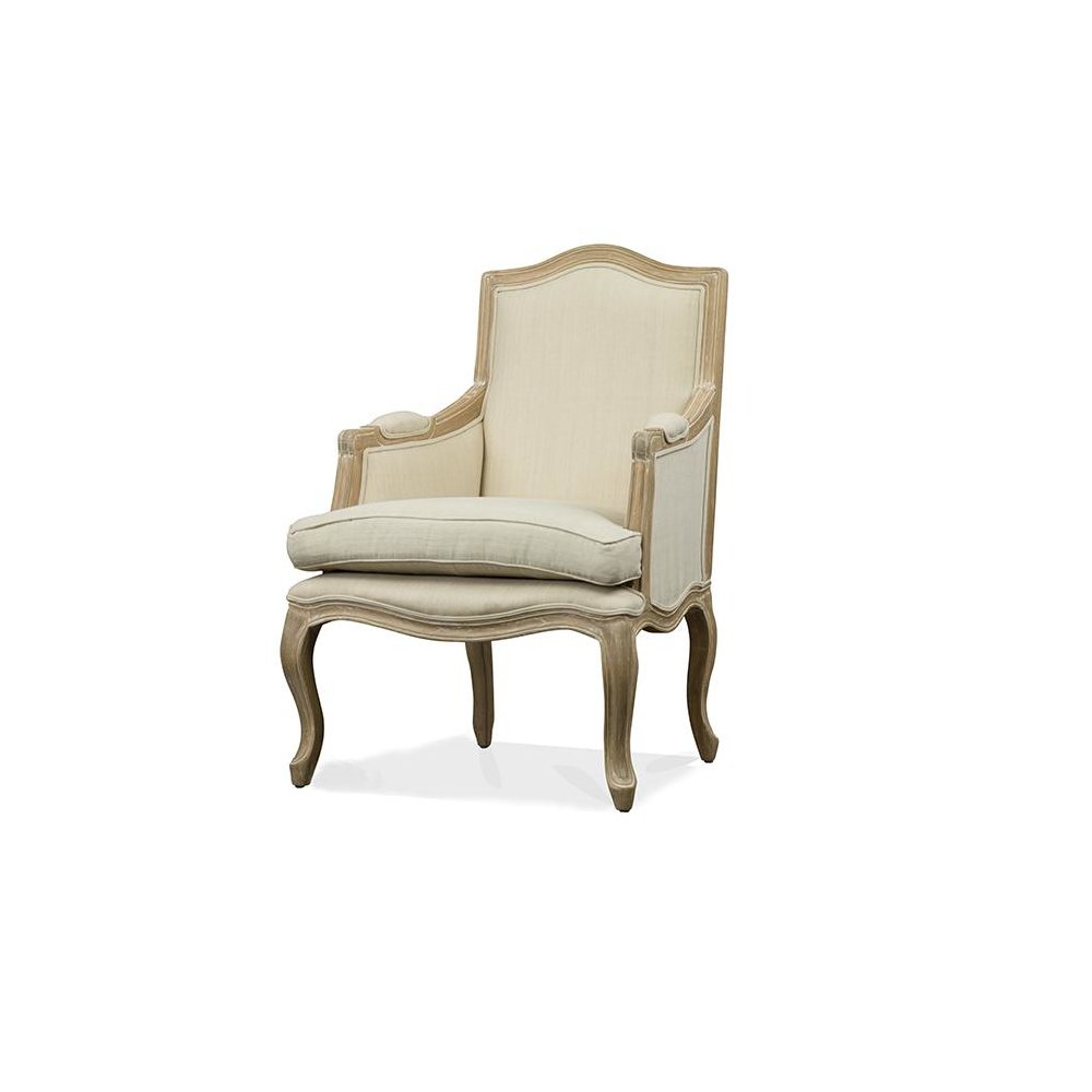Baxton Studio Nivernais Wood Traditional French Accent Chair. Picture 5