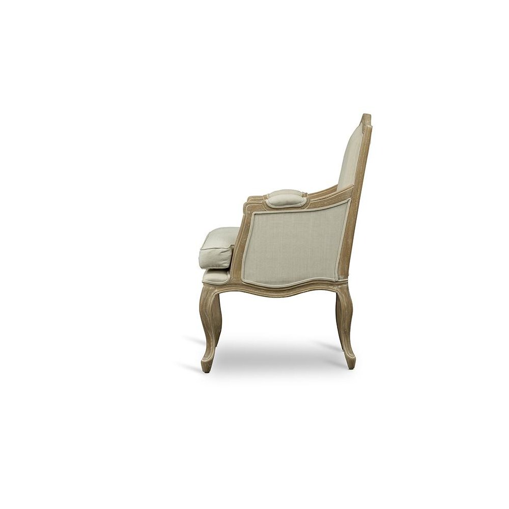 Baxton Studio Nivernais Wood Traditional French Accent Chair. Picture 2