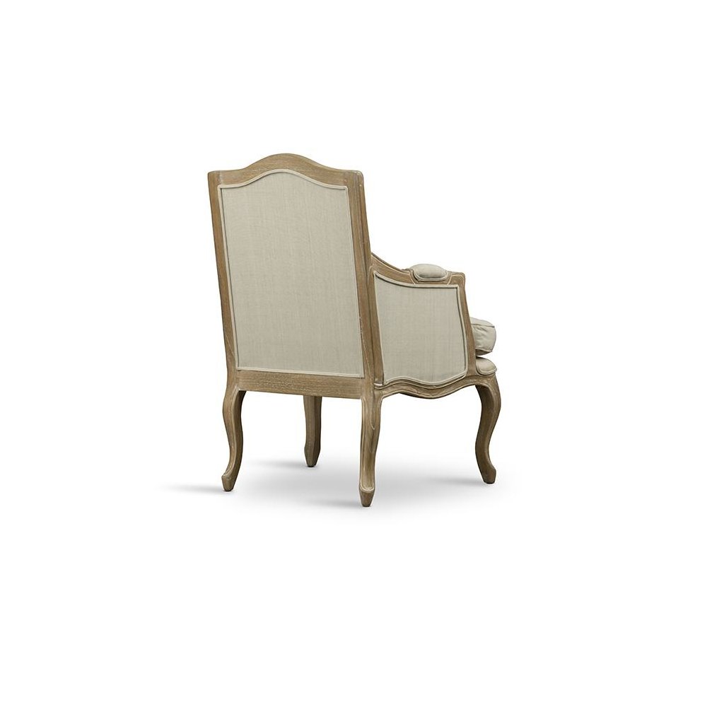 Baxton Studio Nivernais Wood Traditional French Accent Chair. Picture 3