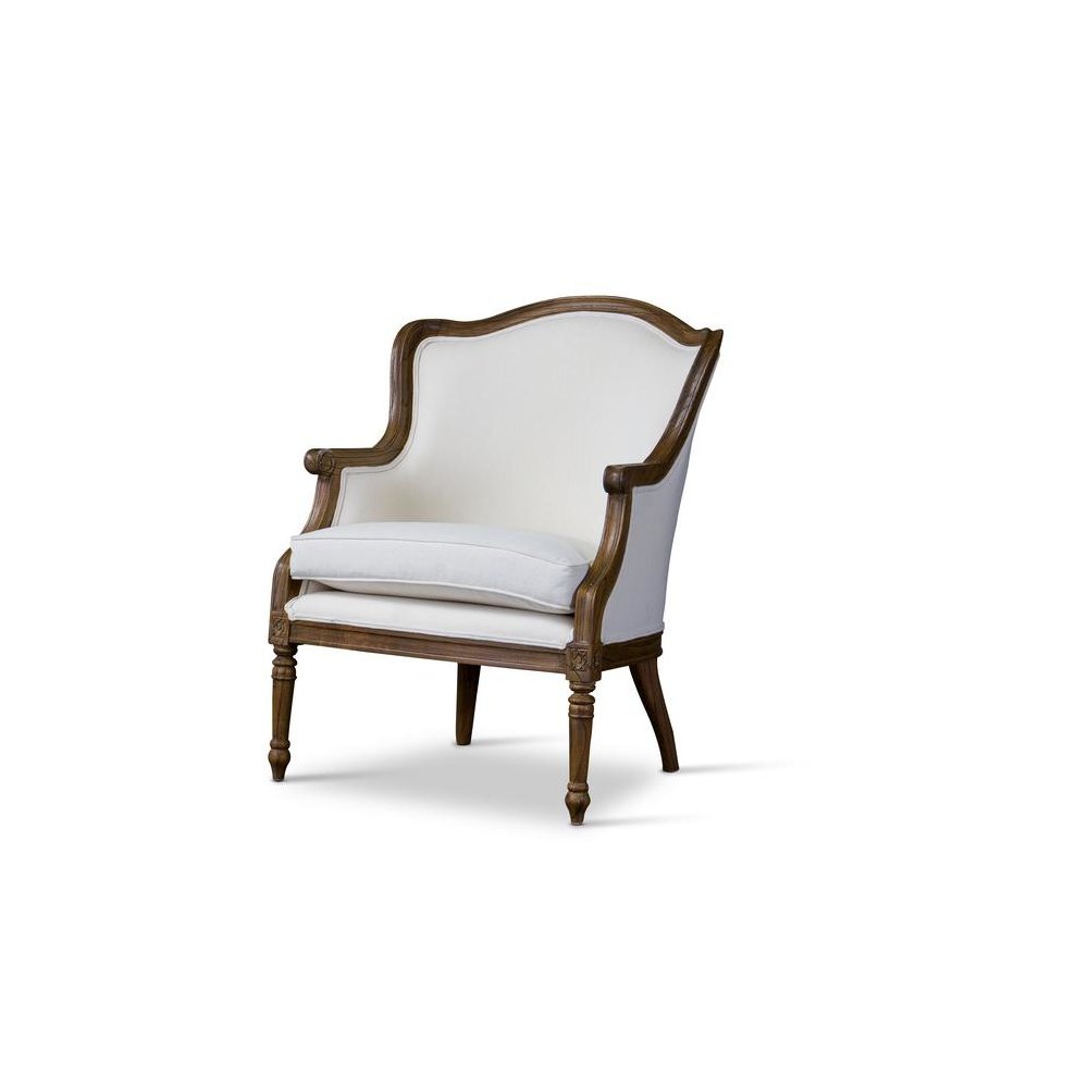 Baxton Studio Charlemagne Traditional French Accent Chair-. Picture 5