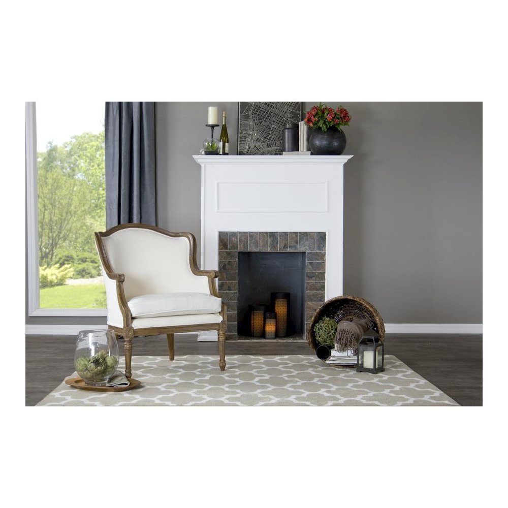 Baxton Studio Charlemagne Traditional French Accent Chair-. Picture 2