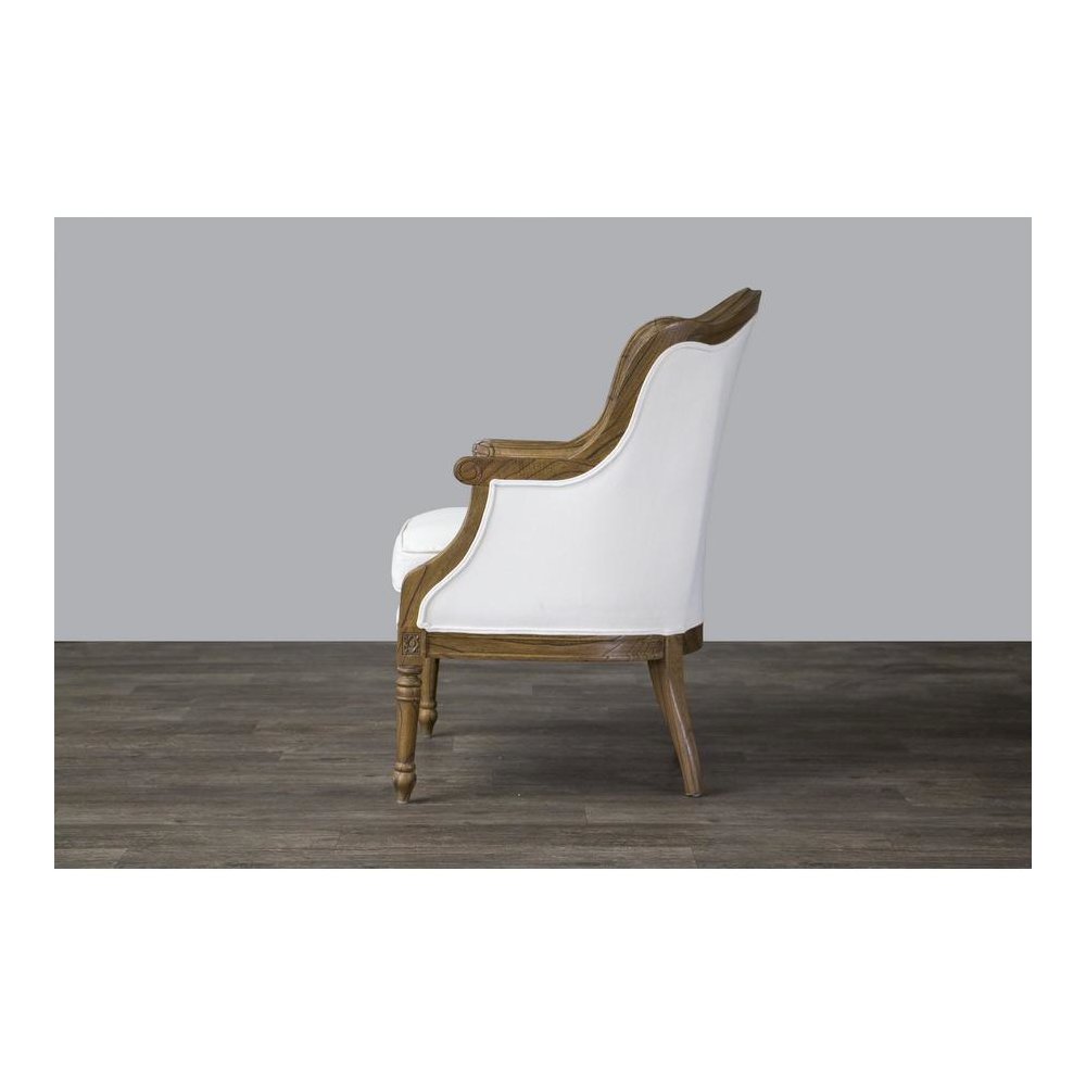 Baxton Studio Charlemagne Traditional French Accent Chair-. Picture 3