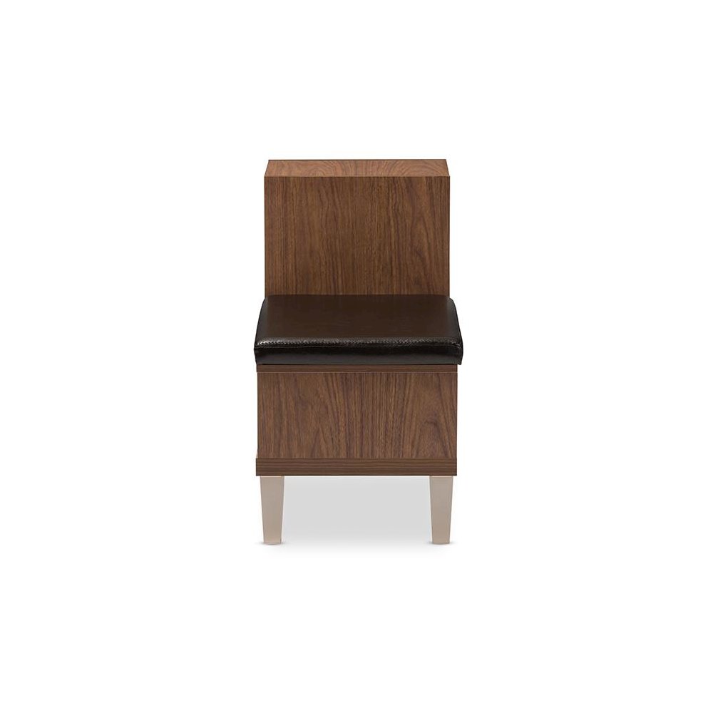 3-Drawer Shoe Storage Padded Leatherette Seating Bench with Two Open Shelves. Picture 3