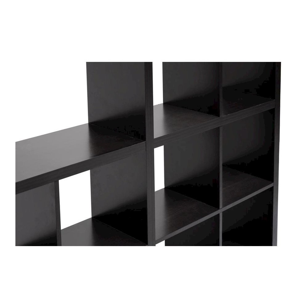 Baxton Studio Sunna Dark Brown Modern Cube Shelving Unit. Picture 2