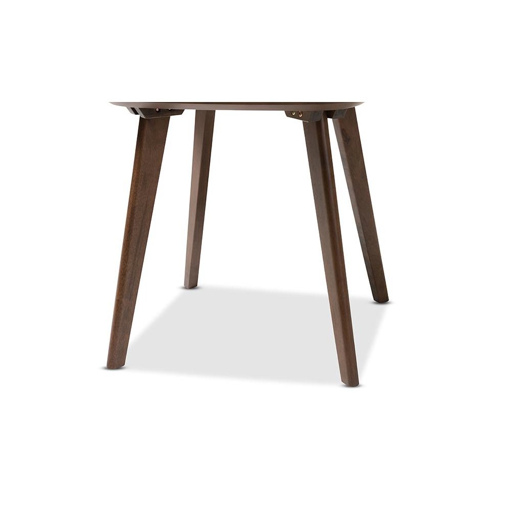 Baxton Studio Dahlia Mid-Century Modern Walnut Wood End Table. Picture 4