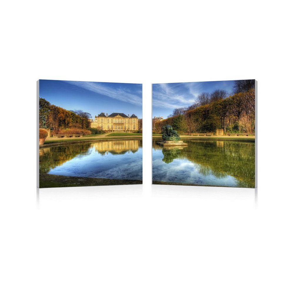 Chateaux Mounted Photography Print Diptych Multi. Picture 1