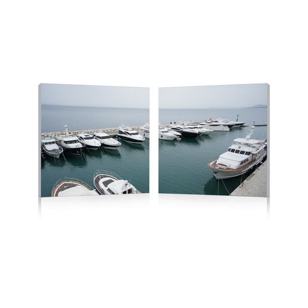 Yacht Congregation Mounted Photography Print Diptych Multi. Picture 1