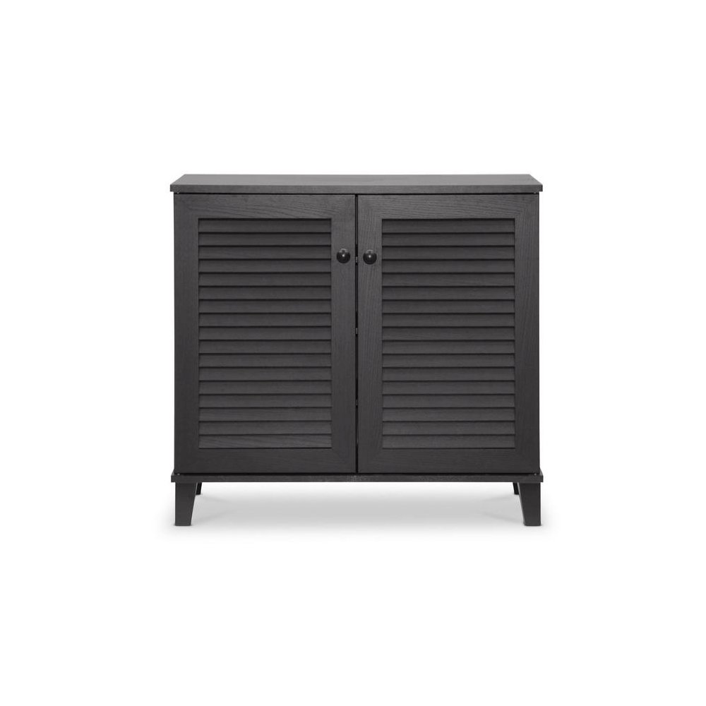 Baxton Studio Coolidge Espresso Shoe-Storage Cabinet. Picture 5