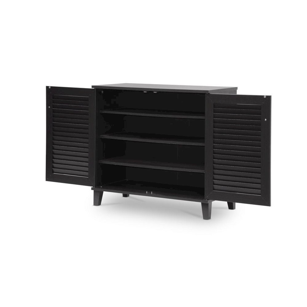 Baxton Studio Coolidge Espresso Shoe-Storage Cabinet. Picture 2