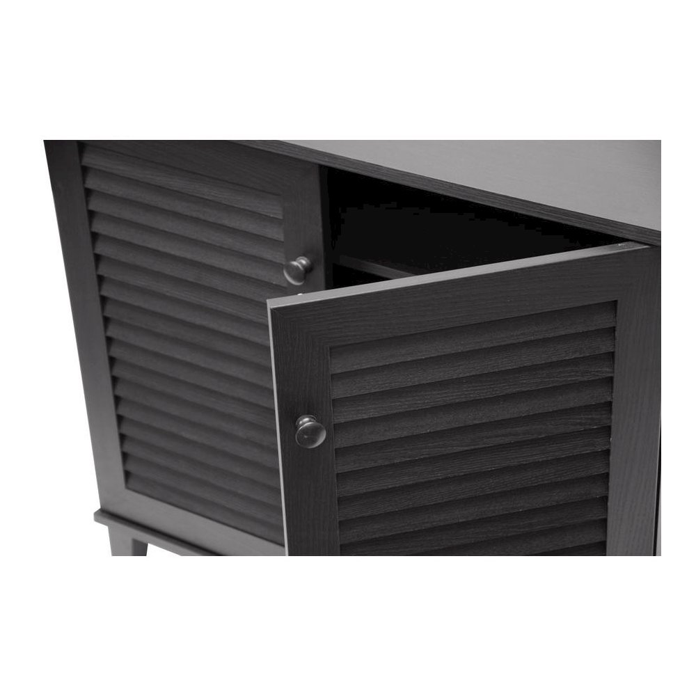 Baxton Studio Coolidge Espresso Shoe-Storage Cabinet. Picture 3