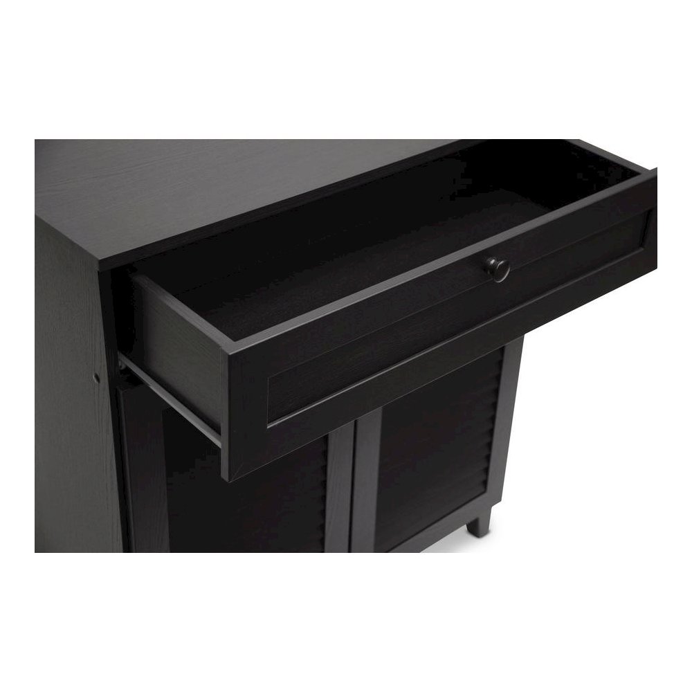 Baxton Studio Calvin Espresso Shoe-Storage Cabinet. Picture 3