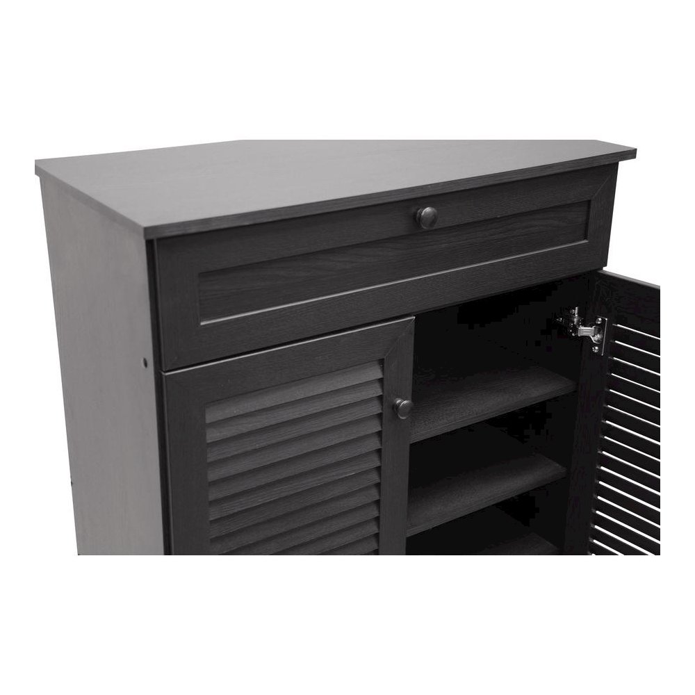 Baxton Studio Harding Espresso Shoe-Storage Cabinet. Picture 3