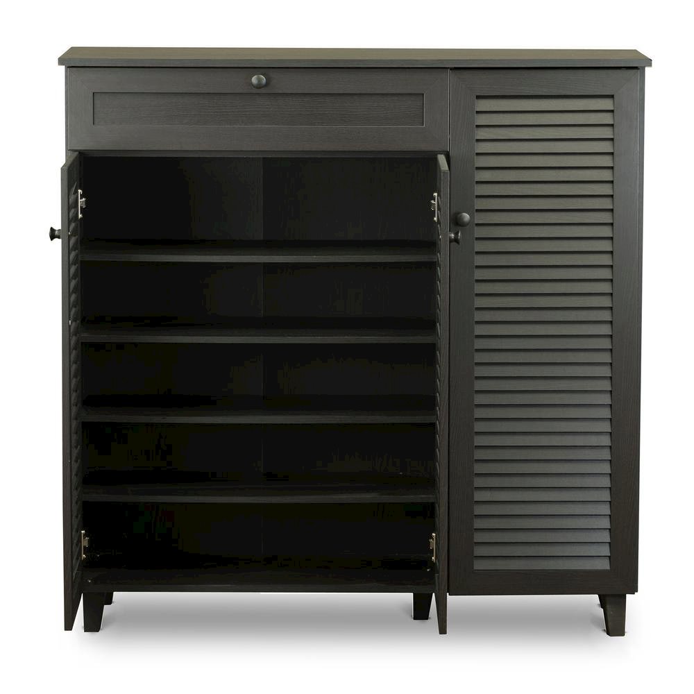 Baxton Studio Pocillo Wood Shoe Storage Cabinet. Picture 4