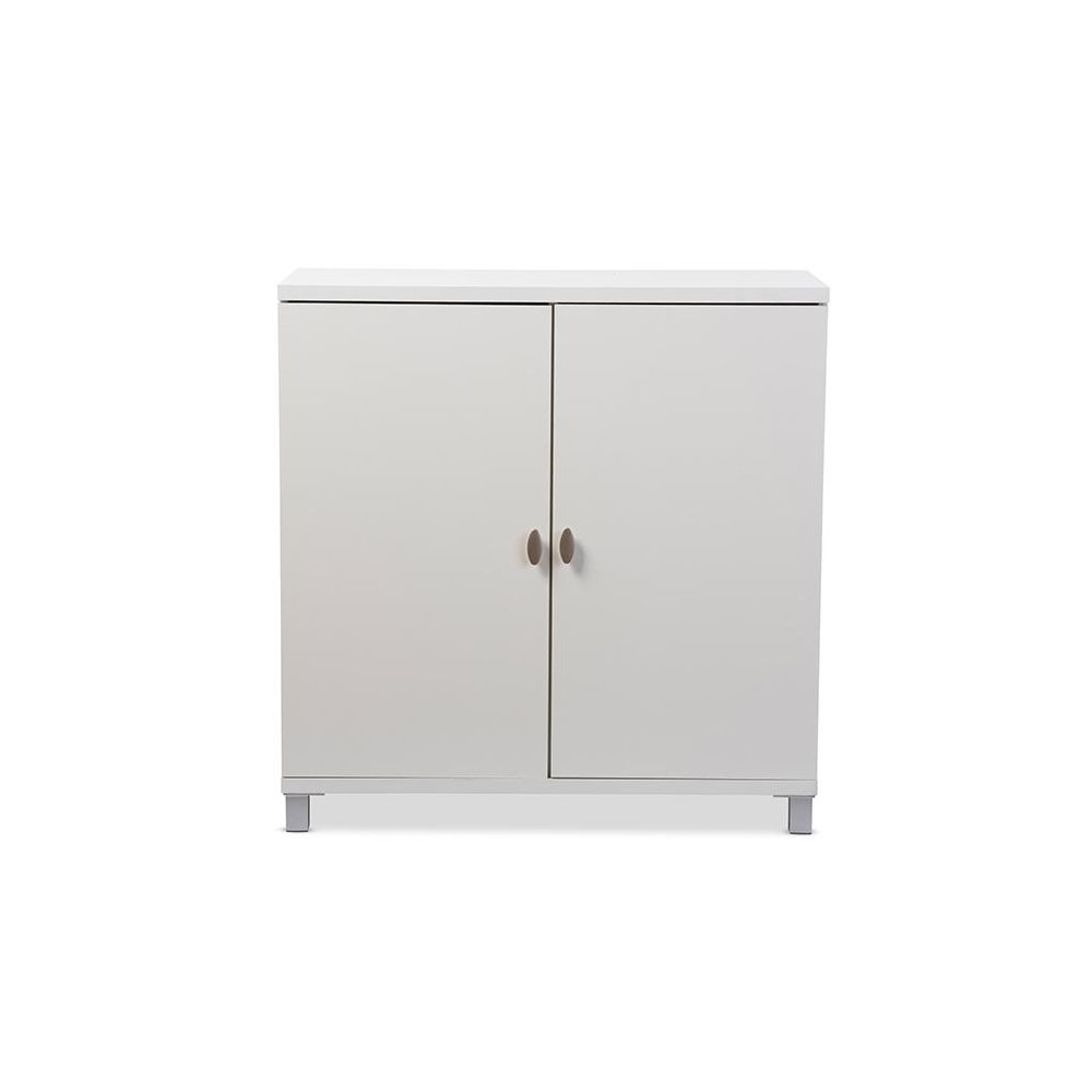White Wood Entryway Handbags or School Bags Storage Sideboard Cabinet. Picture 5