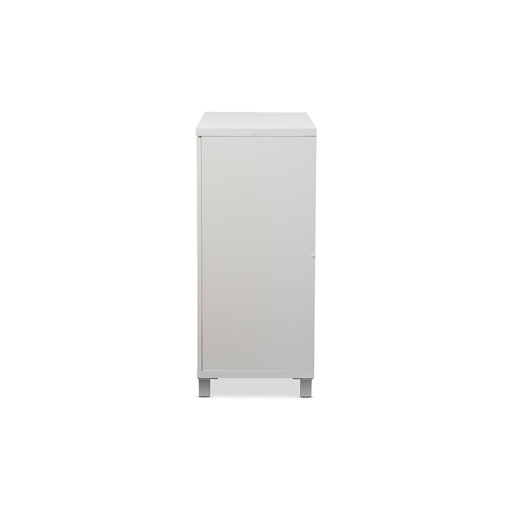 White Wood Entryway Handbags or School Bags Storage Sideboard Cabinet. Picture 3
