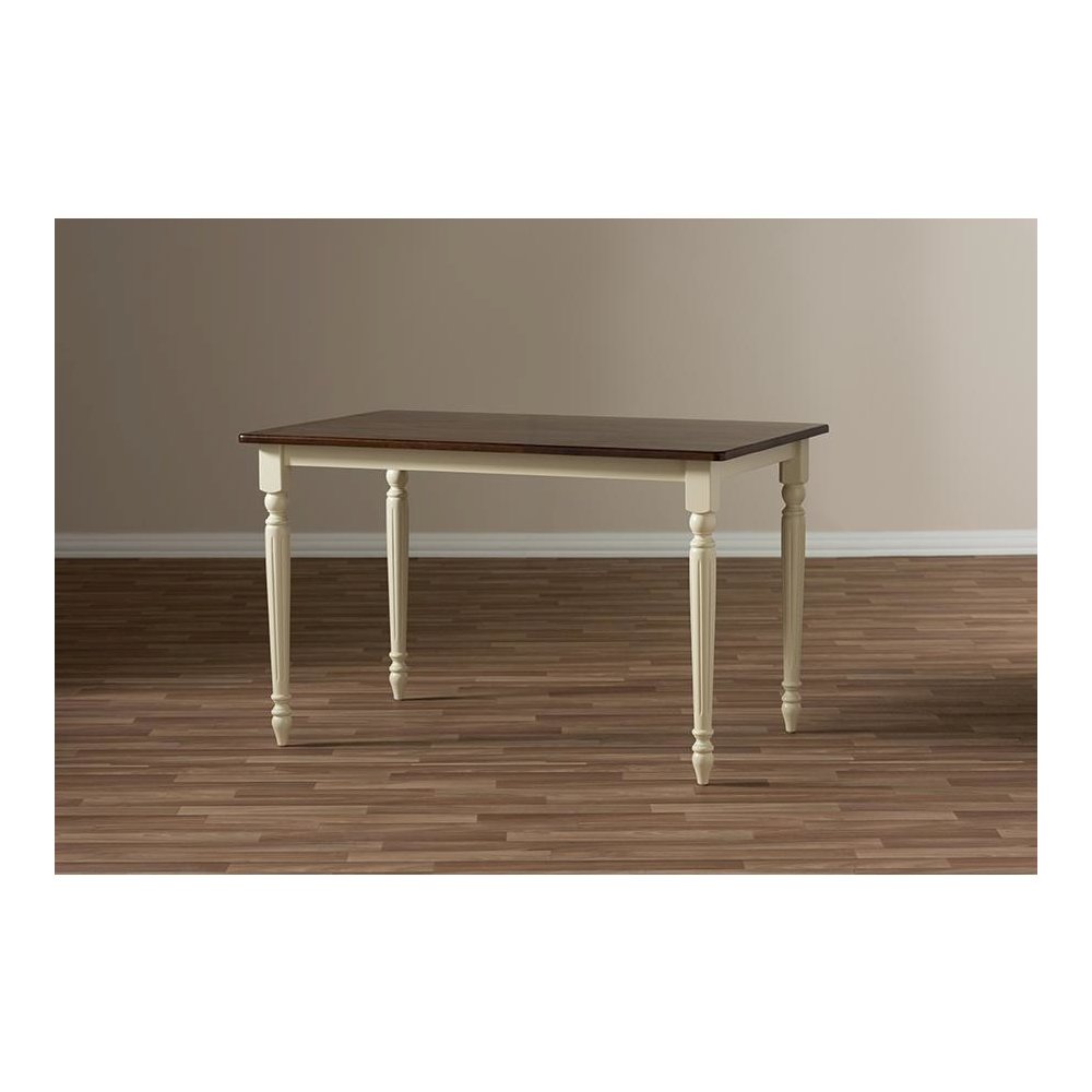 "Cherry" Brown Finishing Wood Dining Table. Picture 8
