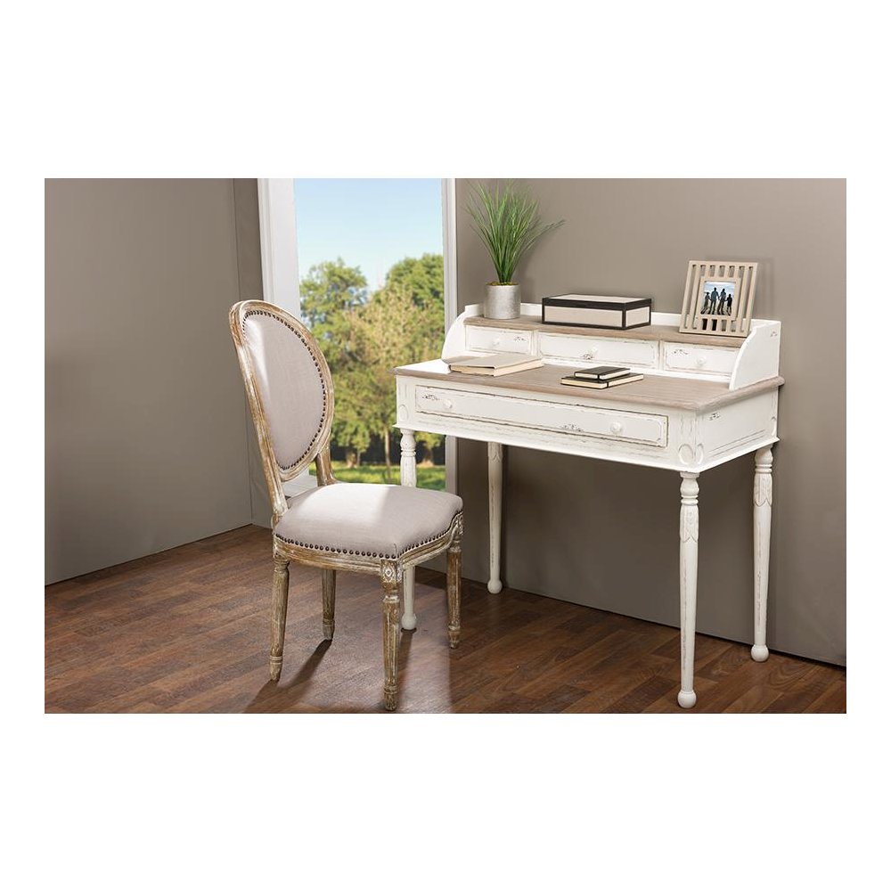 Baxton Studio Anjou Traditional French Accent Writing Desk. Picture 5