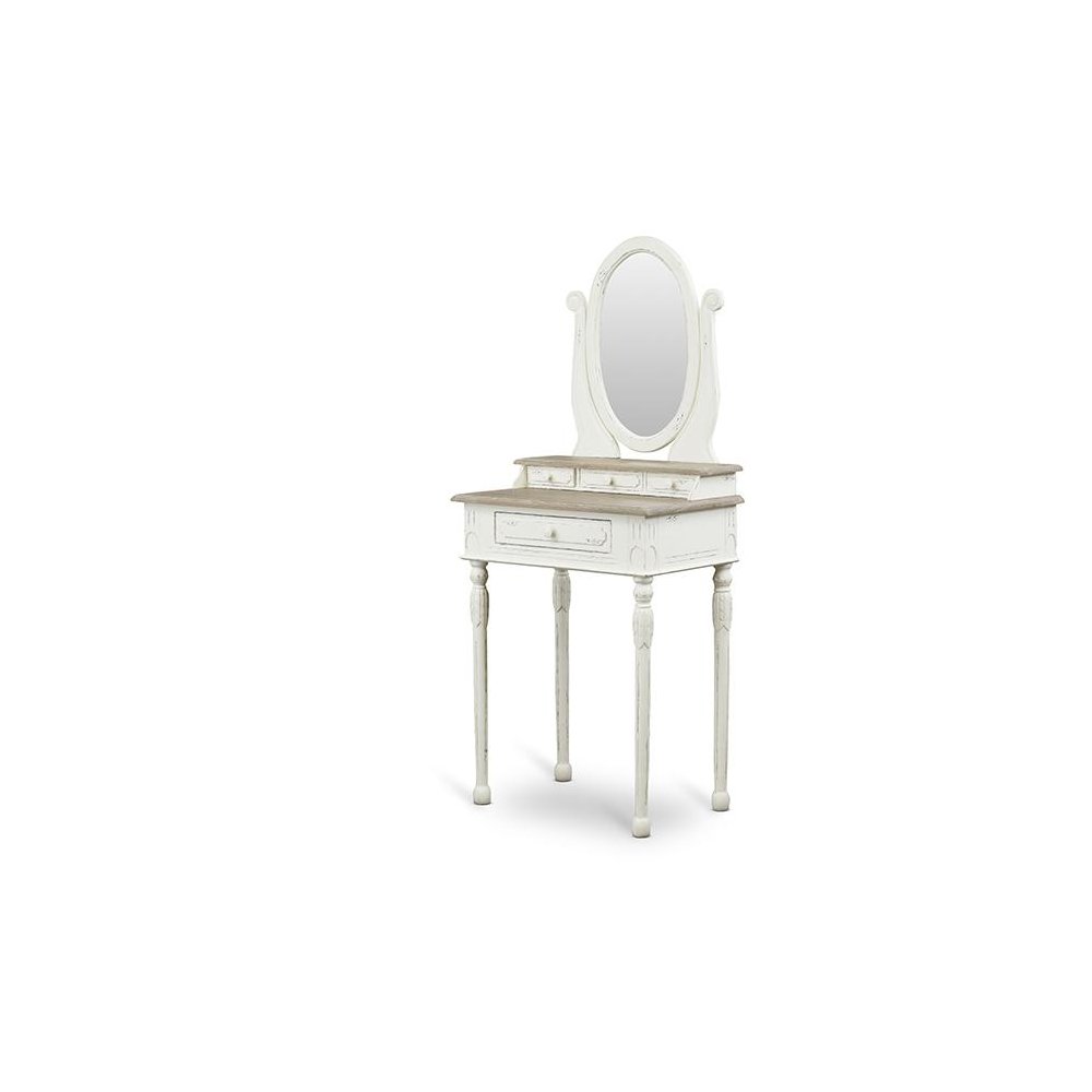 Baxton Studio Anjou Traditional French Accent Dressing Table with Mirror. Picture 1