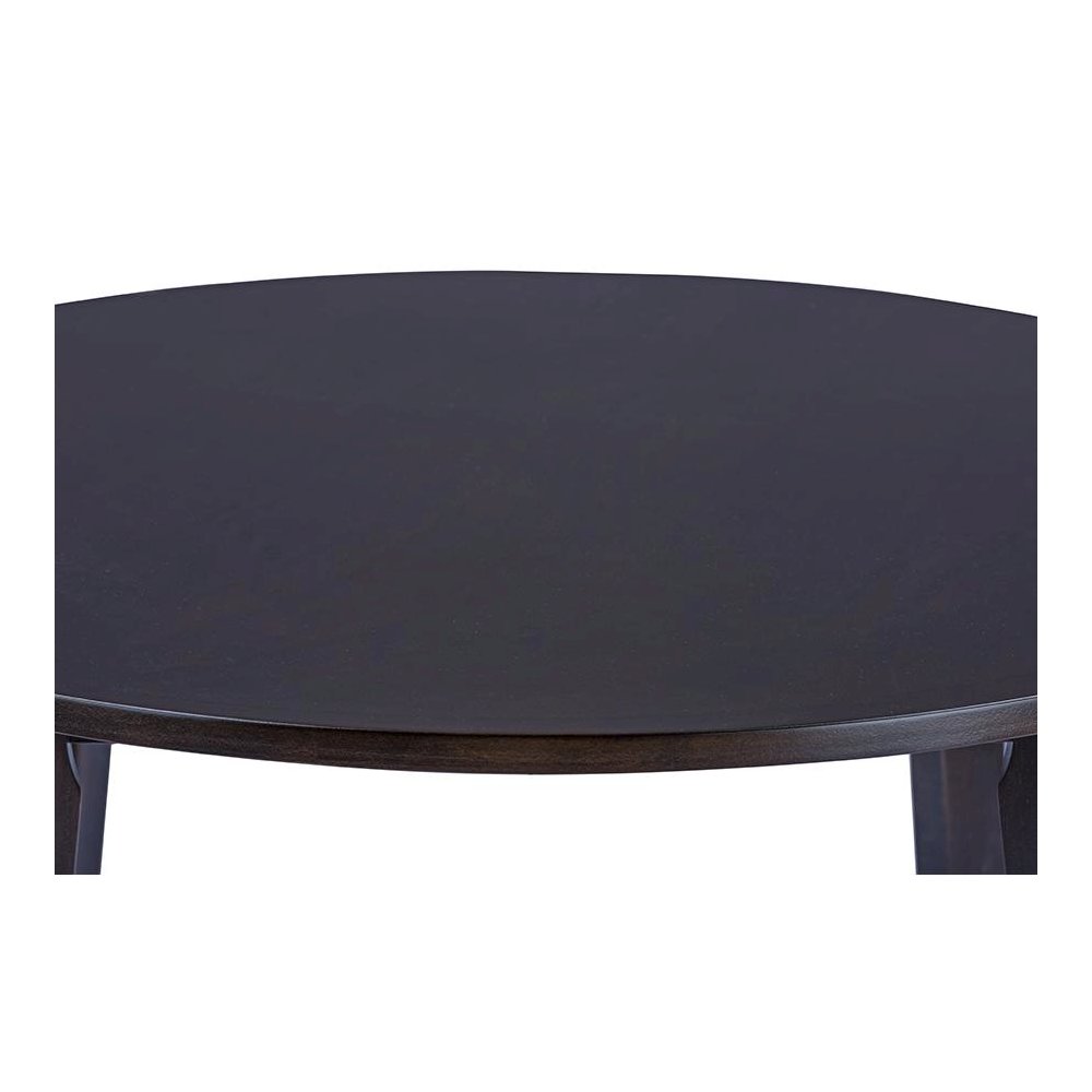 Baxton Studio Debbie Mid-Century Dark Brown Wood Round Dining Table. Picture 3