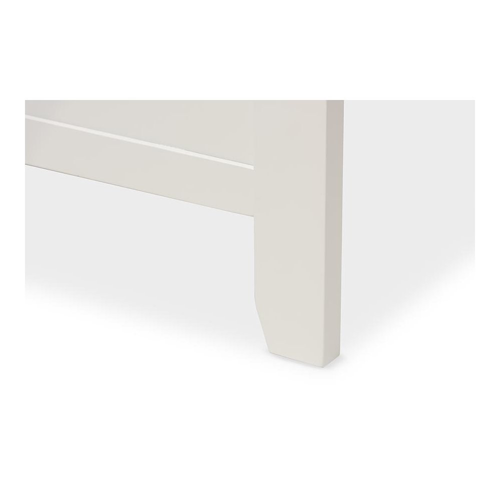 Harry Classic Butter Milk and Walnut Finishing Twin Size Platform Bed. Picture 4