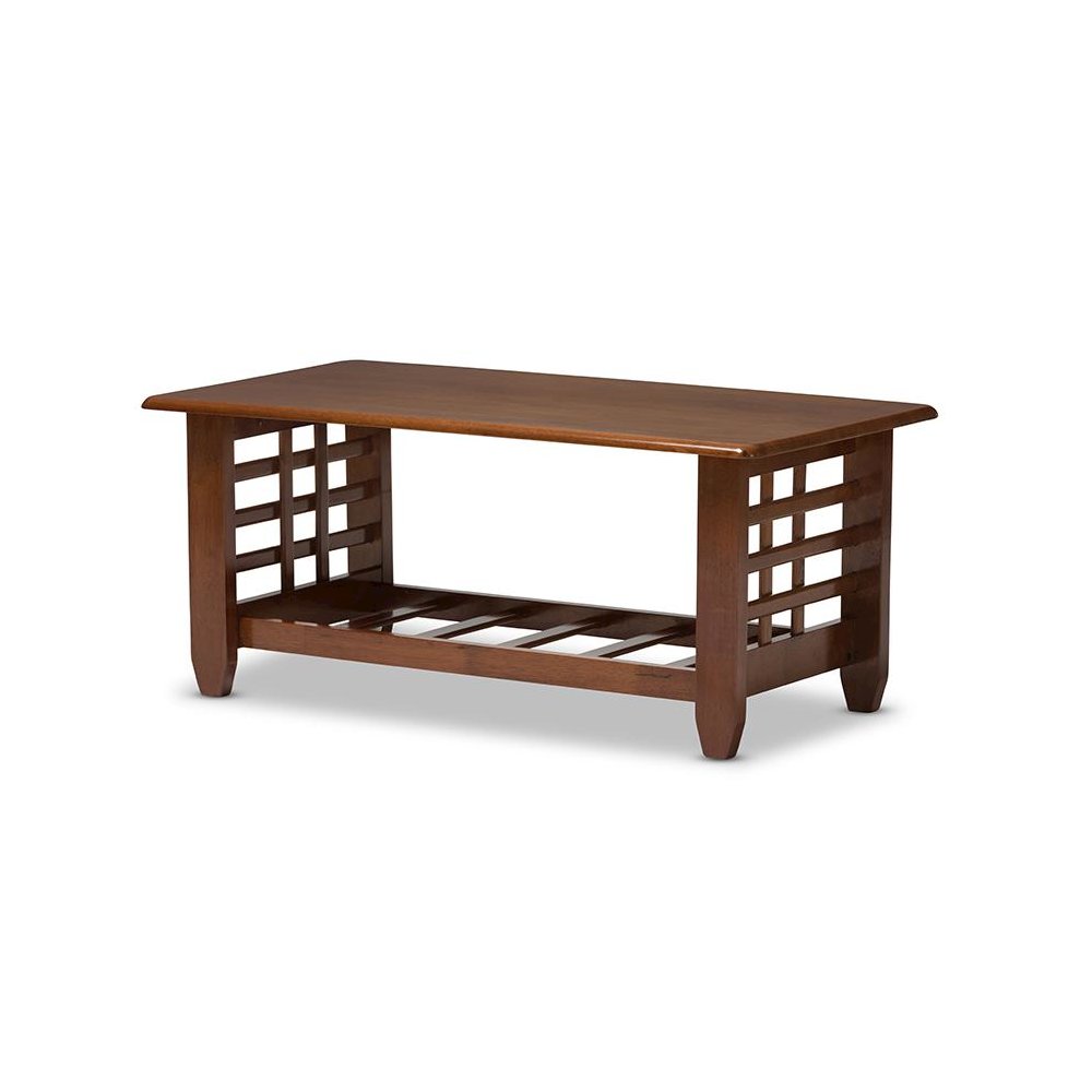 Cherry Finished Brown Wood Living Room Occasional Coffee Table. Picture 1