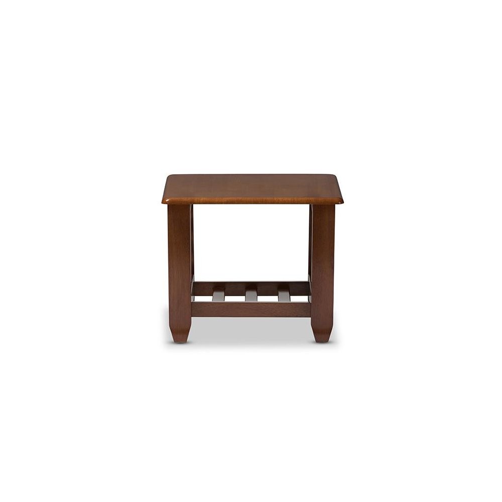 Cherry Finished Brown Wood Living Room Occasional End Table. Picture 1