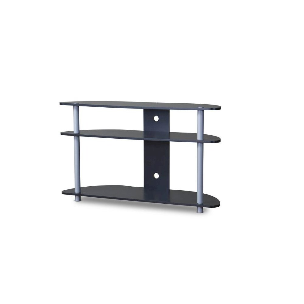 Baxton Studio Orbit Black and Silver TV Stand. Picture 4