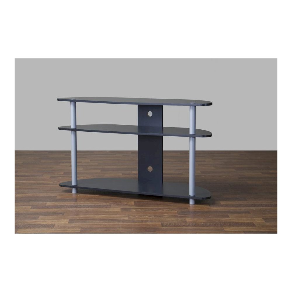 Baxton Studio Orbit Black and Silver TV Stand. Picture 2