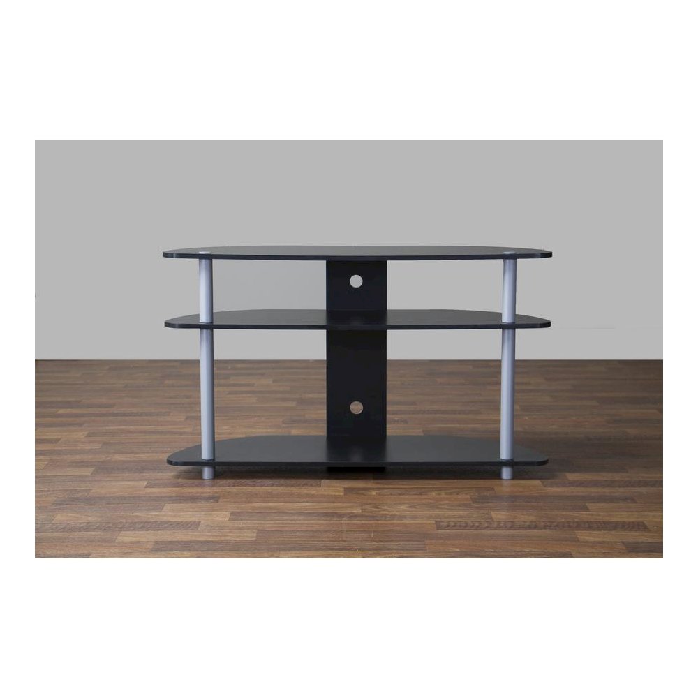 Baxton Studio Orbit Black and Silver TV Stand. Picture 3