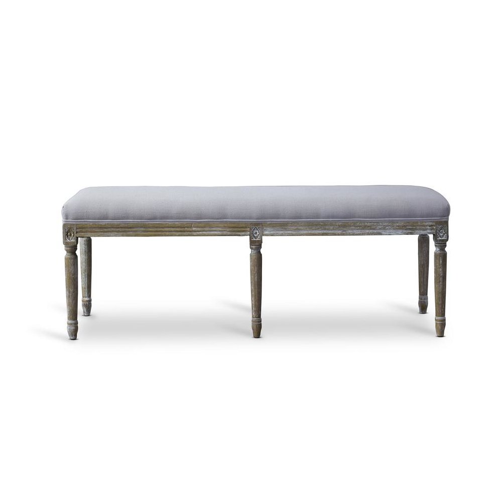 Baxton Studio Clairette Wood Traditional French Bench. Picture 4