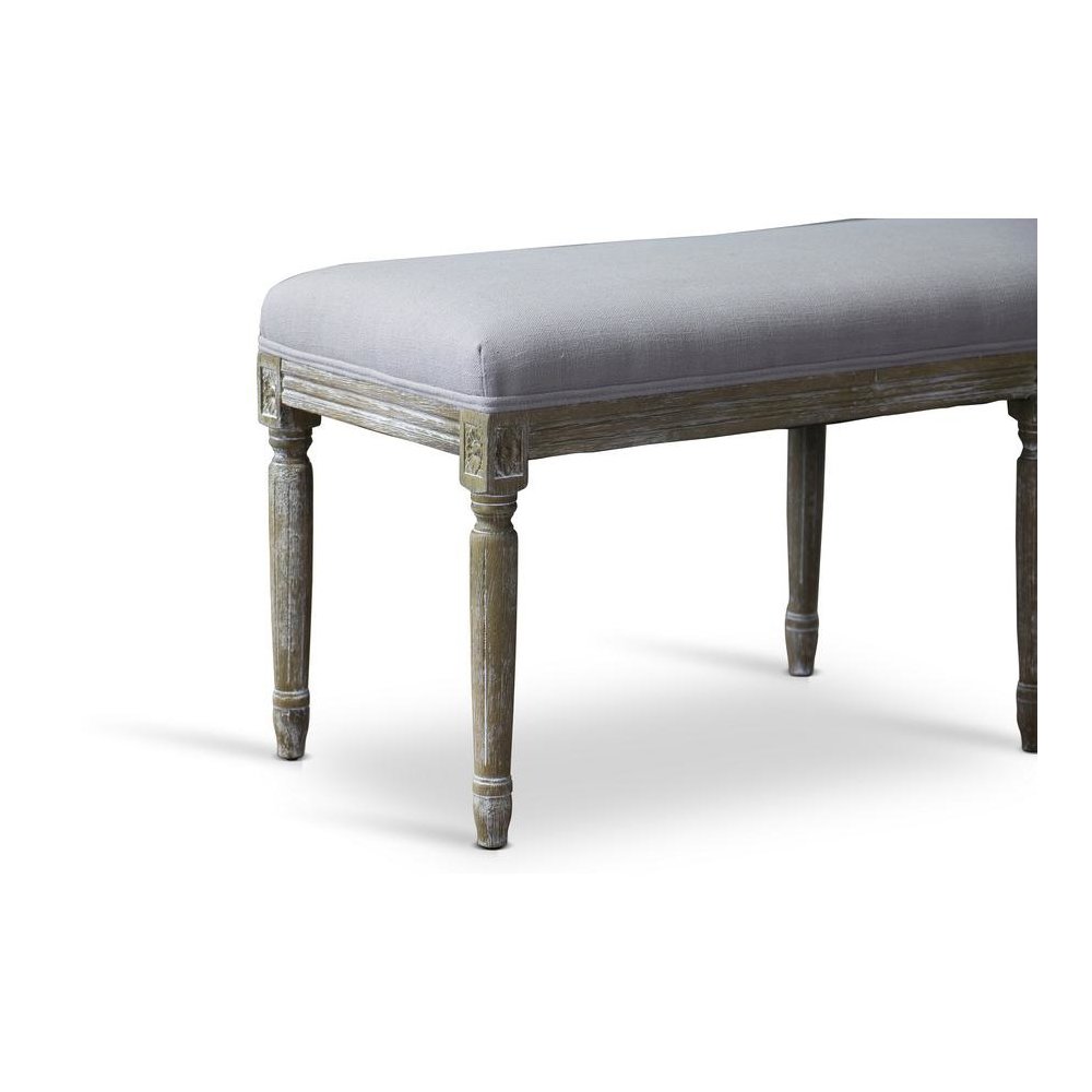Baxton Studio Clairette Wood Traditional French Bench. Picture 2