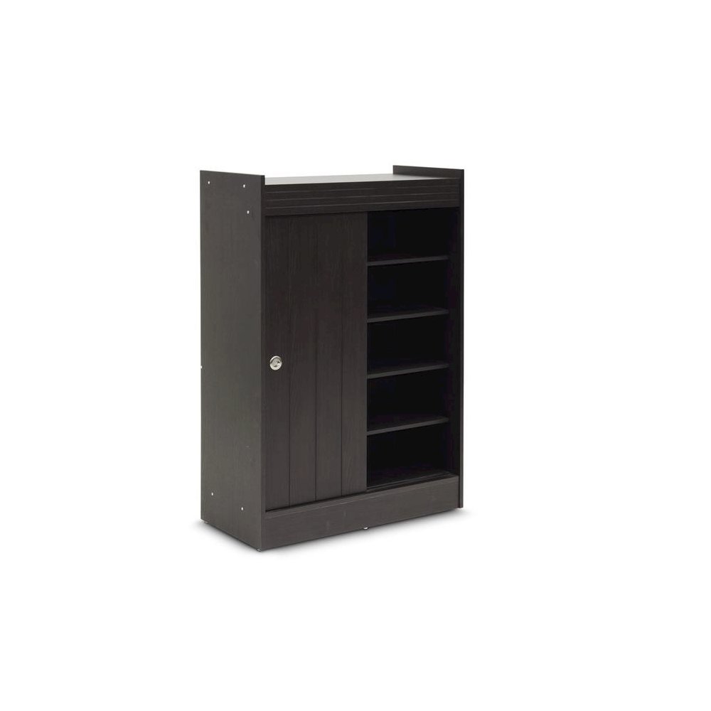 Baxton Studio Espresso Shoe-Rack Cabinet. Picture 3