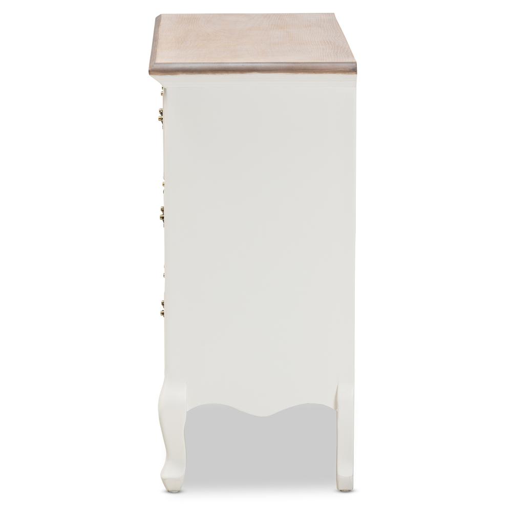 Oak Finished 4-Drawer Accent Storage Cabinet. Picture 3