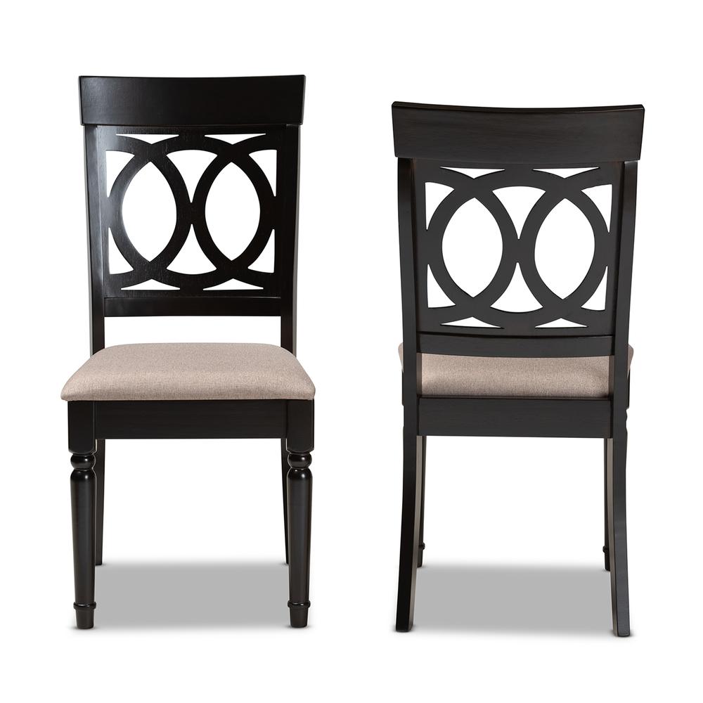 Espresso Brown Finished Wood 2-Piece Dining Chair Set Set. Picture 10