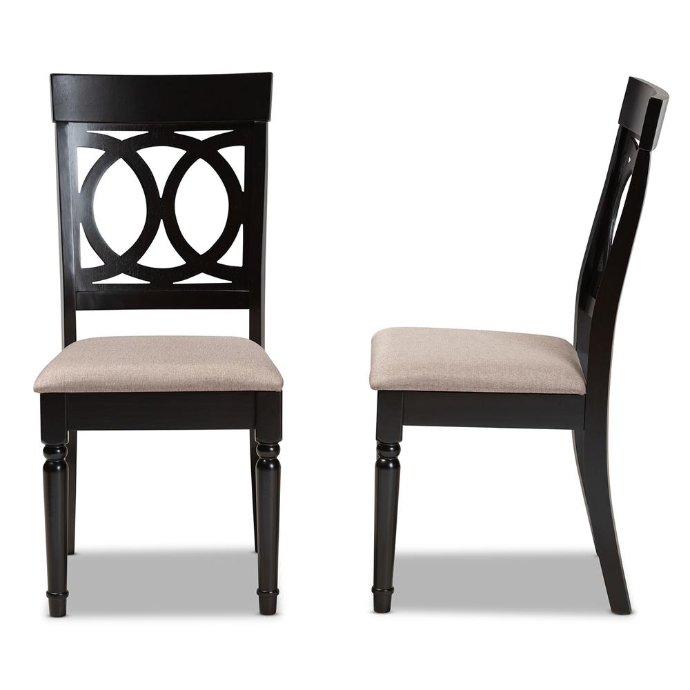 Espresso Brown Finished Wood 2-Piece Dining Chair Set Set. Picture 11
