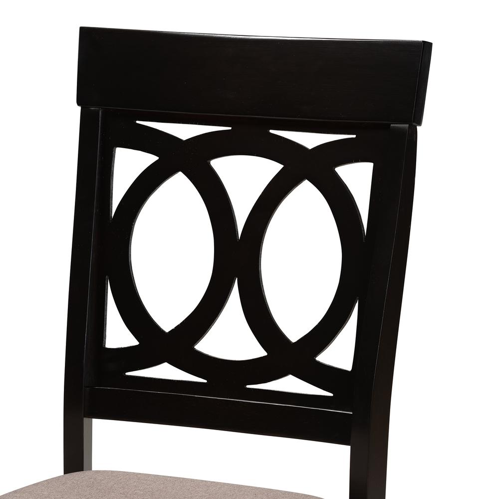 Espresso Brown Finished Wood 2-Piece Dining Chair Set Set. Picture 12