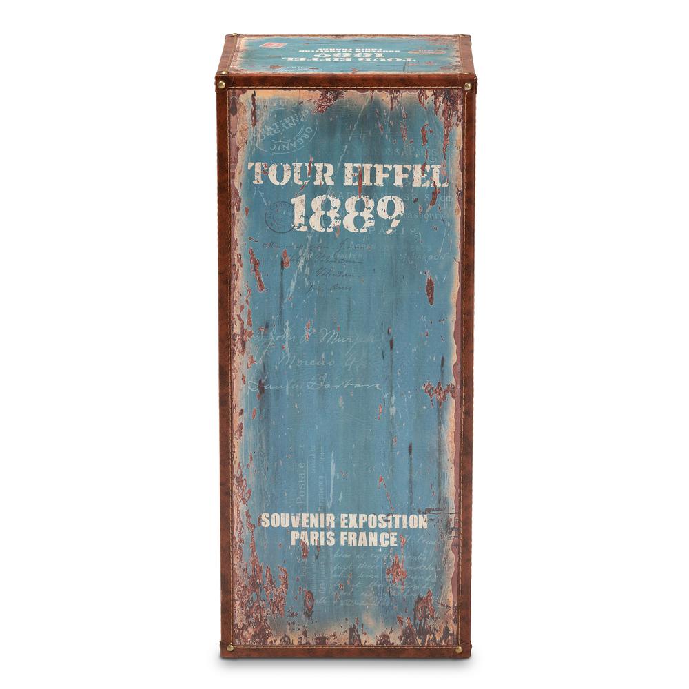 Inspired Blue Finished Wood 5-Drawer Accent Storage Cabinet. Picture 4