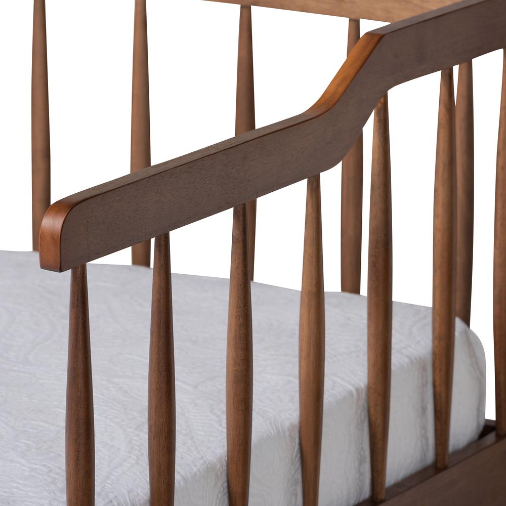 Walnut Brown Finished Wood Expandable Twin Size to King Size Spindle Daybed. Picture 18