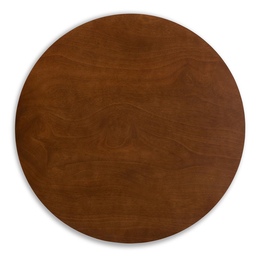 Walnut Brown Finished Wood 5-Piece Dining Set. Picture 12