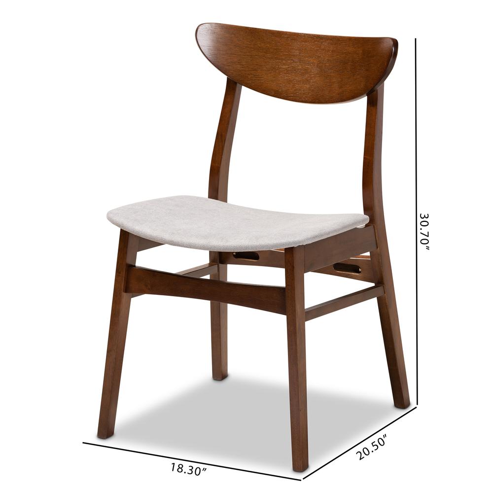 Walnut Brown Finished Wood 4-Piece Dining Chair Set. Picture 12