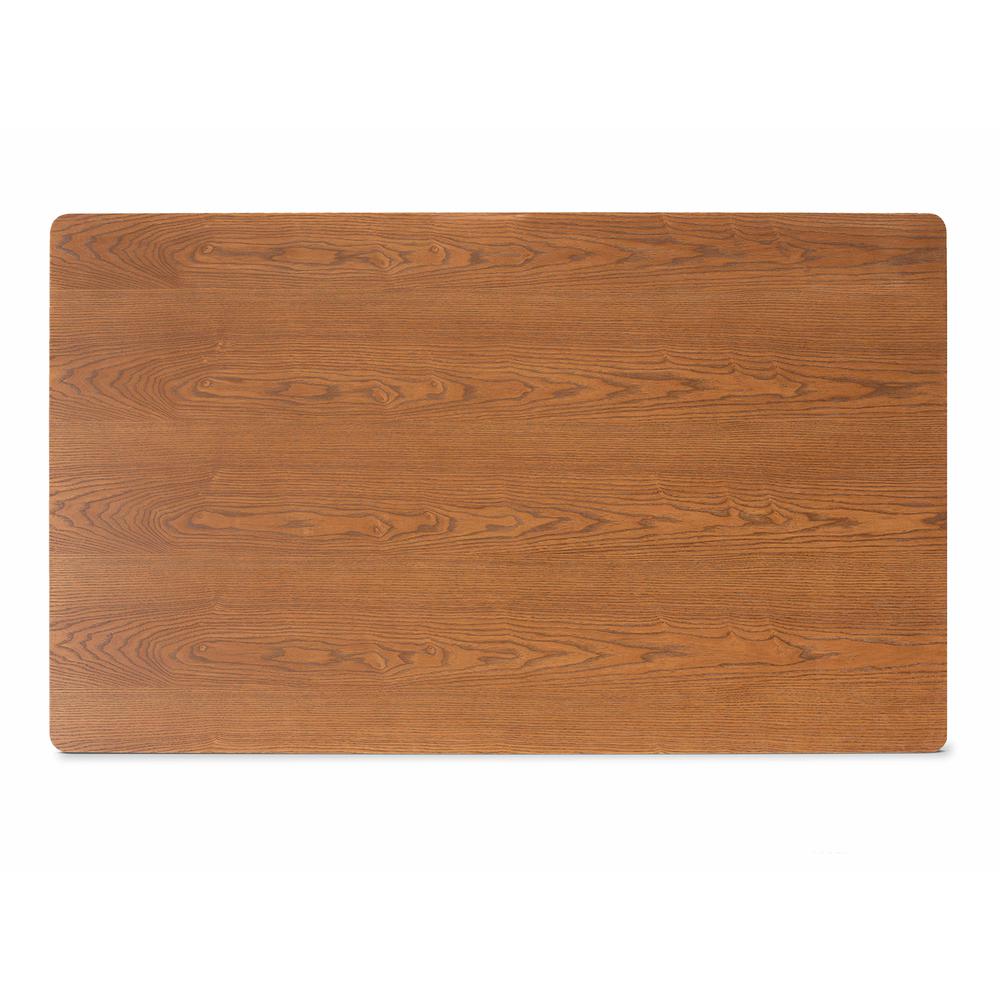 Modern Upholstered and Walnut Brown Finished Wood 3-Piece Dining Nook Set. Picture 15