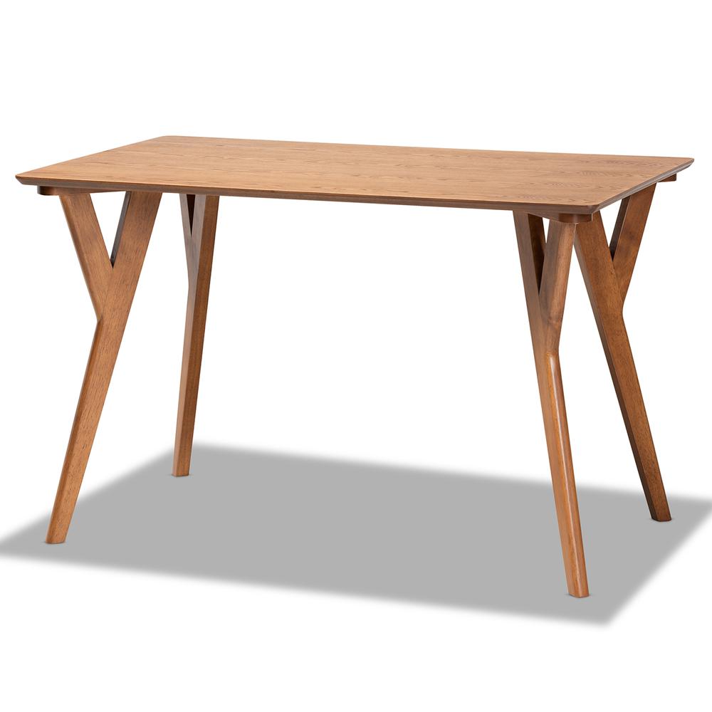 Grey Fabric Upholstered and Walnut Brown Finished Wood 3-Piece Dining Nook Set. Picture 14
