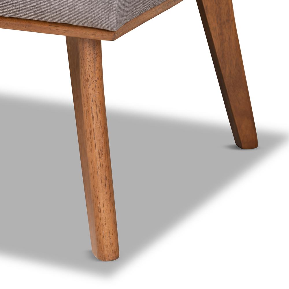Walnut Brown Finished 2-Piece Wood Dining Nook Banquette Set. Picture 13