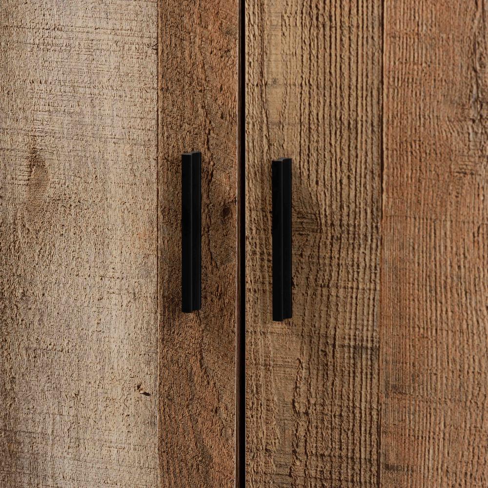 Farmhouse Rustic Finished Wood 4-Door Shoe Cabinet. Picture 15