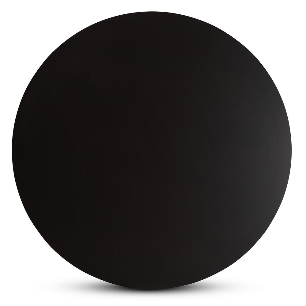 Dark Brown Finished 35-Inch-Wide Round Wood Dining Table. Picture 10