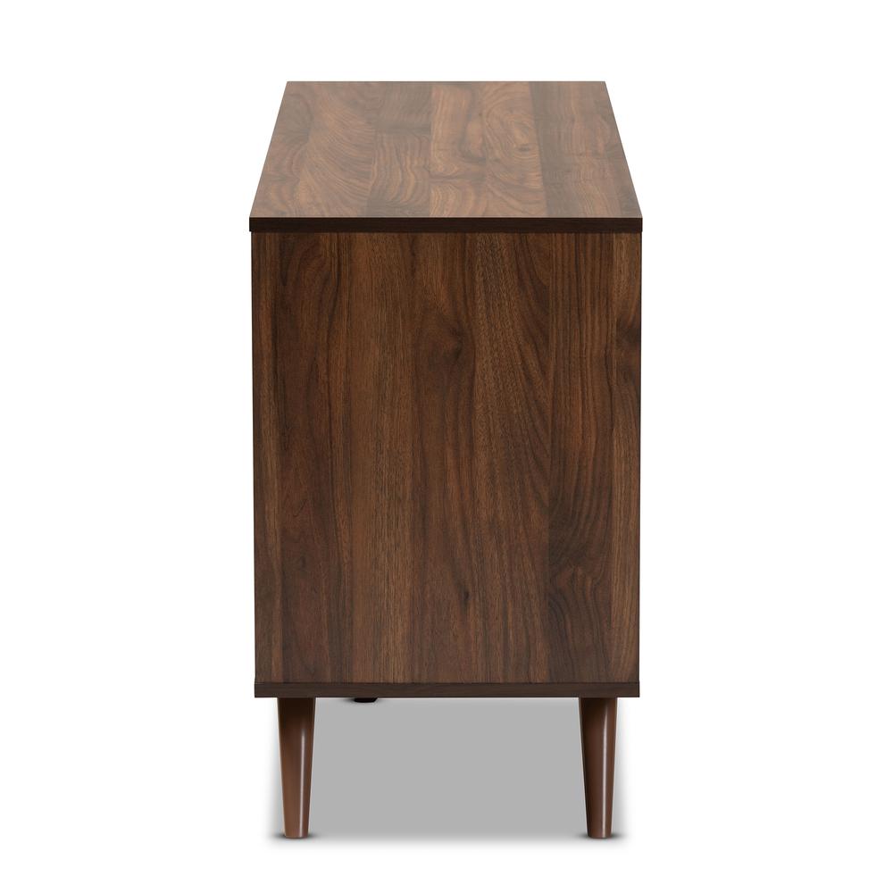 Two-Tone Grey and Walnut Finished Wood 6-Drawer Bedroom Dresser. Picture 13