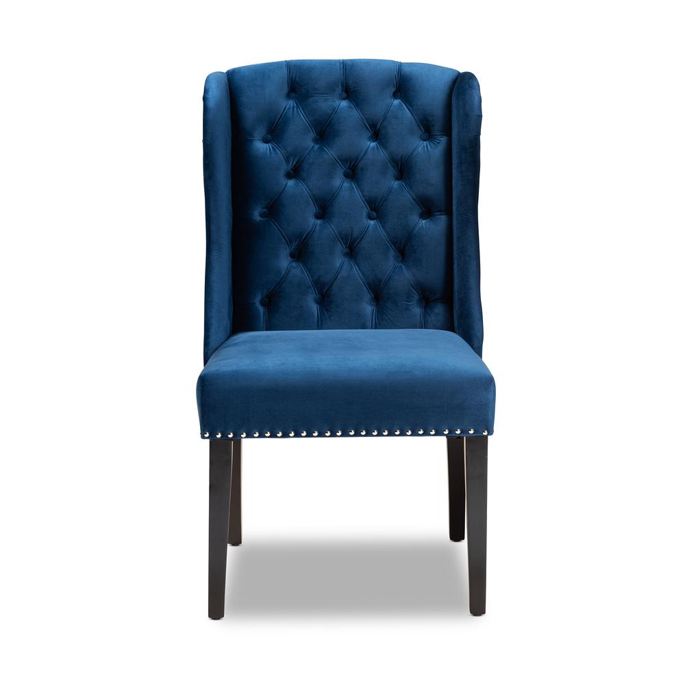 Dark Brown Finished Wood Wingback Dining Chair. Picture 12