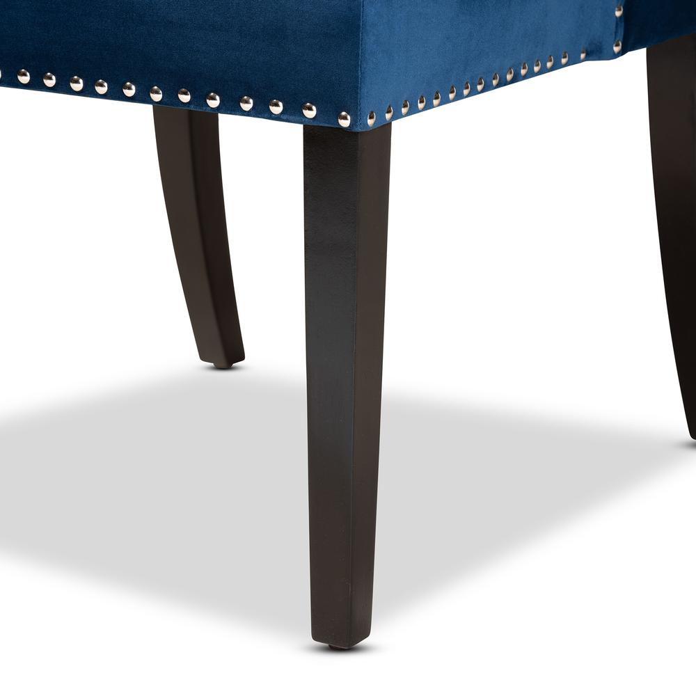 Dark Brown Finished Wood Wingback Dining Chair. Picture 17