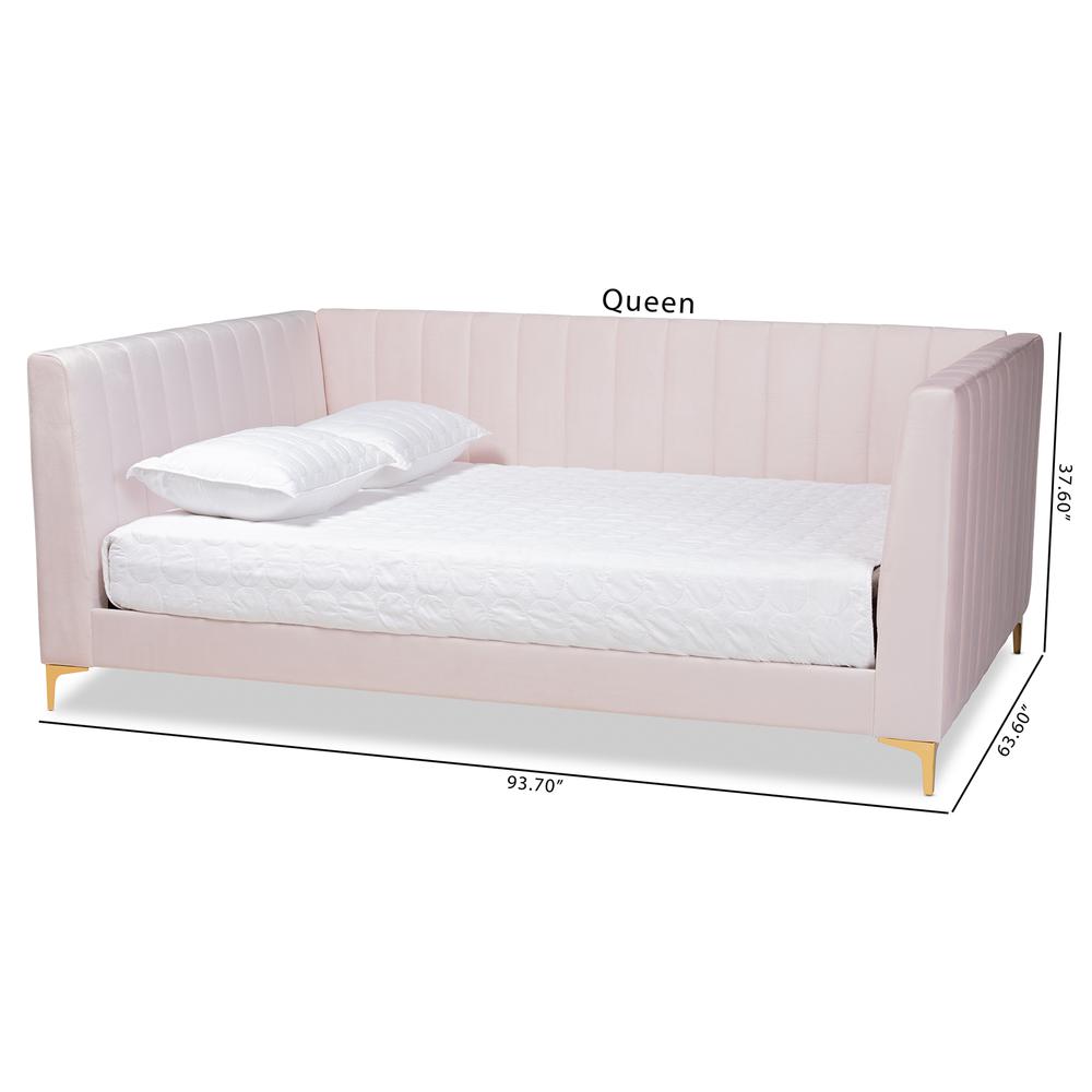 Gold Finished Full Size Daybed. Picture 16